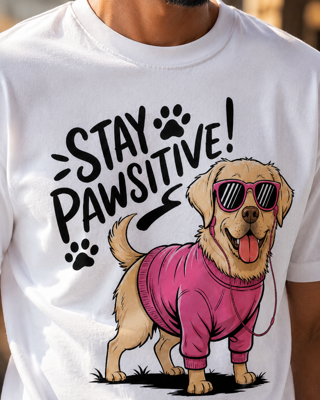 Stay Pawsitive Premium T-Shirt