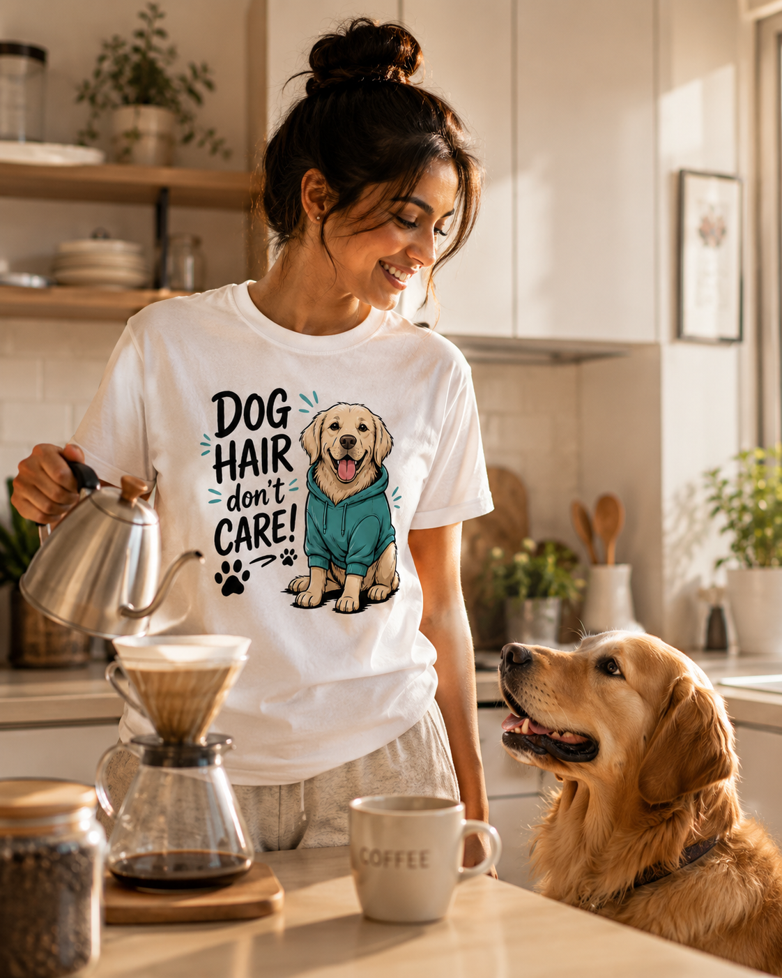 Dog Hair Don't Care Premium T-Shirt