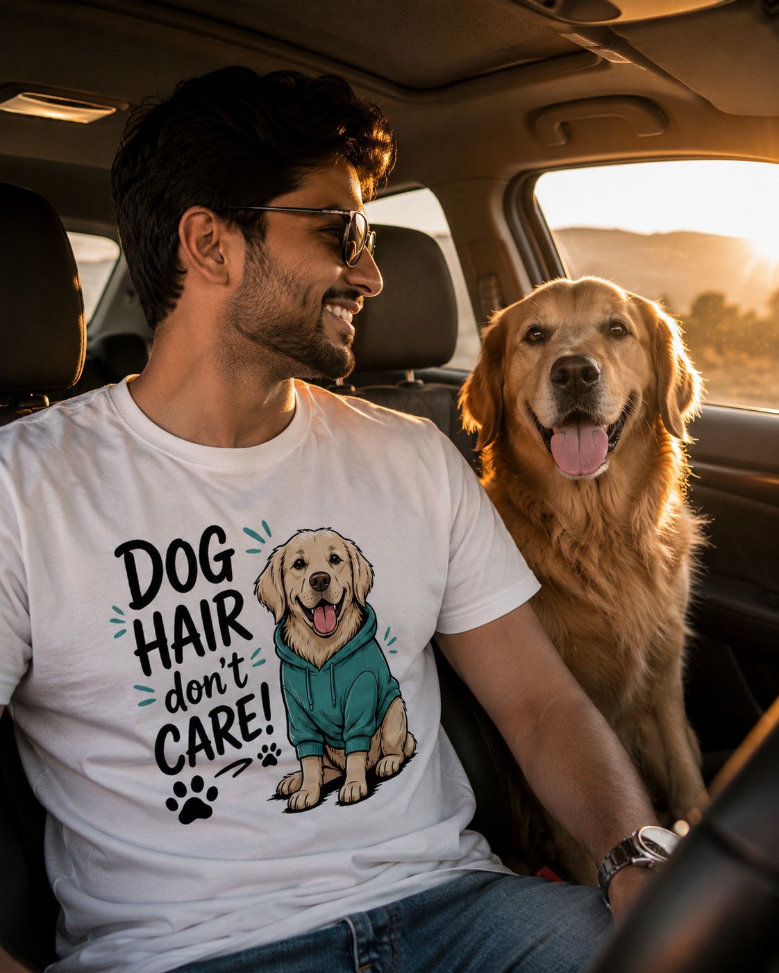 Dog Hair Don't Care Premium T-Shirt