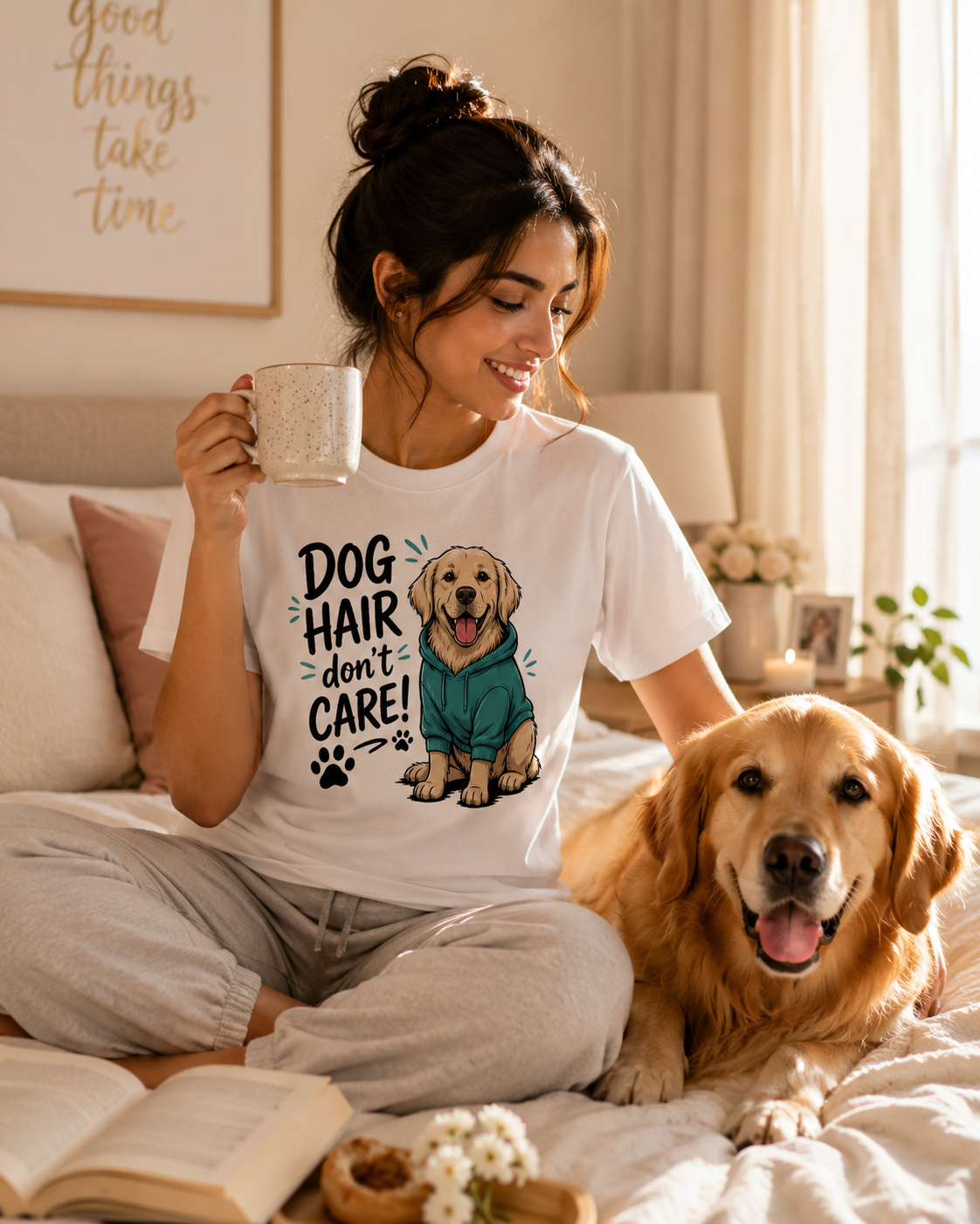 Dog Hair Don't Care Premium T-Shirt