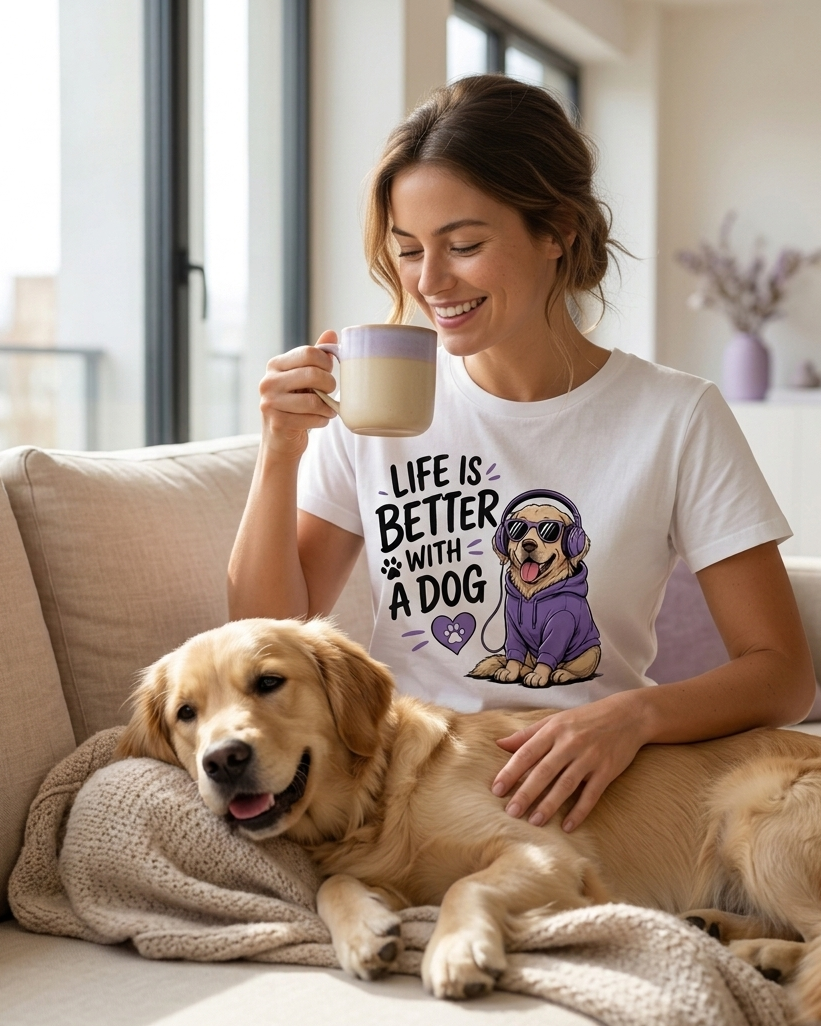 Life is Better With Dogs™ Premium T-Shirt