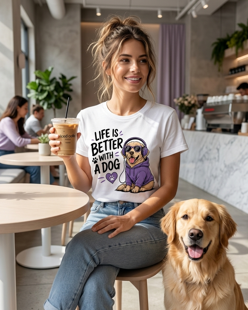 Life is Better With Dogs™ Premium T-Shirt