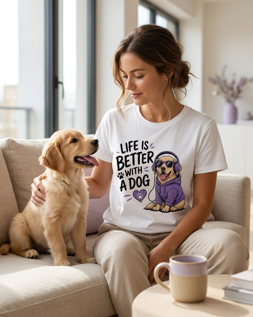 Life is Better With Dogs™ Premium T-Shirt